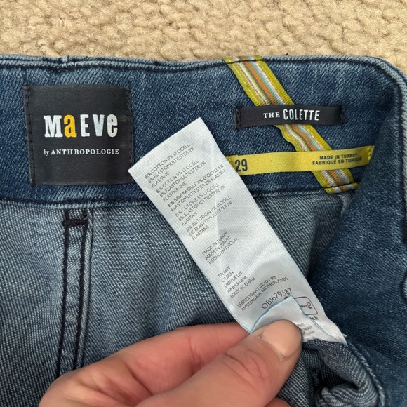 Anthropologie Classic Blue Cropped Jeans - Picture 7 of 7